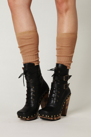 Conviction Wood Heel Boot