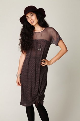 Tribal Gold Short Sleeve Dress