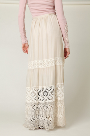 Demure Lace Maxi Skirt