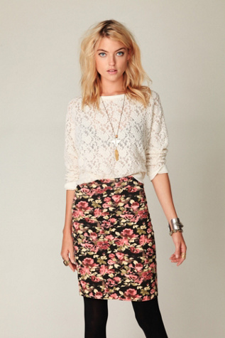 Flora High Waist Pencil