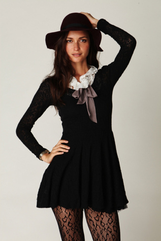 Floral Lace Fit and Flare Dress