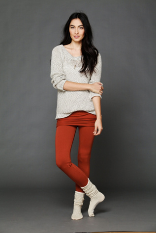 Foldover Skinny Fleece Pant