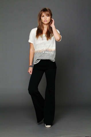 Fleece Flare Foldover Pant