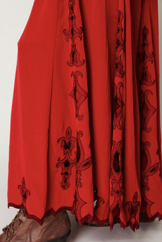 Fleur Godet Maxi Skirt