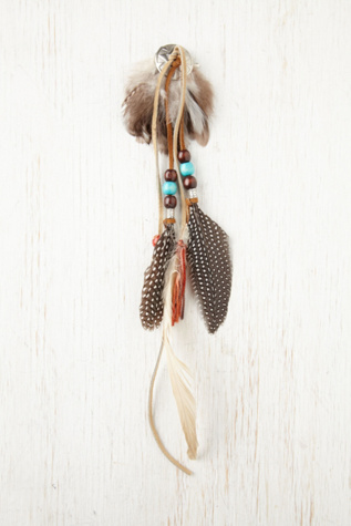Fringe and Feather Hair Clip