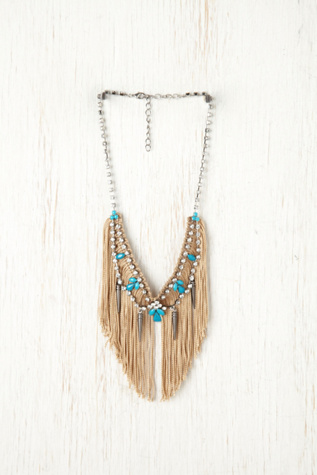 Rhinestone Fringe Bib
