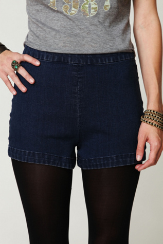FP High Waist Denim Pull On Short