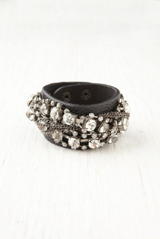 Tangled Stone Leather Cuff