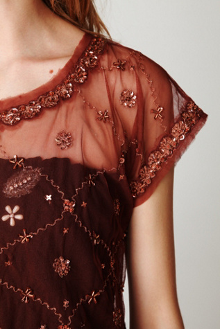 Crafty Embellished Crop Tee