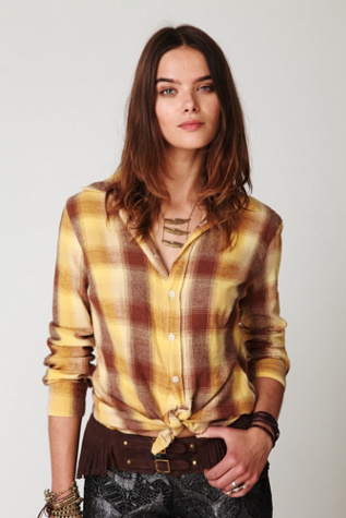 La Bourse Plaid Button Down