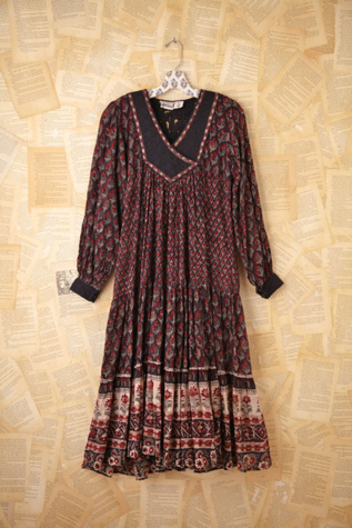 Vintage 1970s Indian Cotton Dress