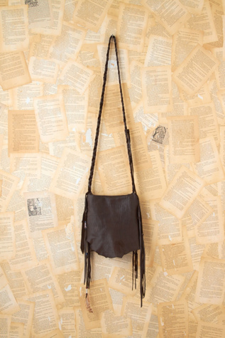 Vintage Leather Fringe Bag