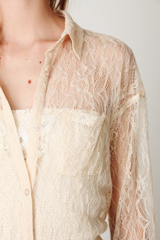 Lace Buttondown