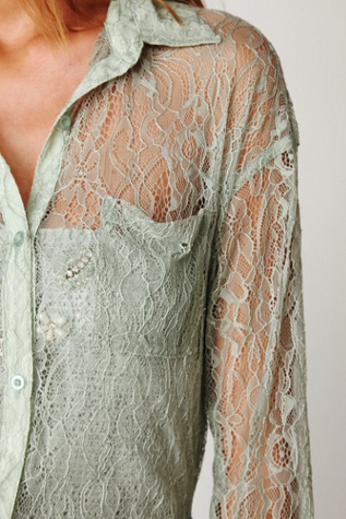 Lace Buttondown