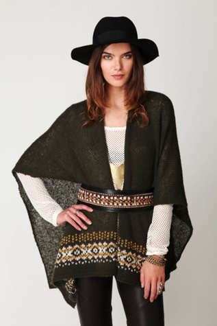 Fair Isle Serape Poncho