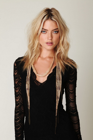 Beaded Necklace Scarf