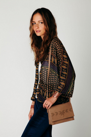 Nailhead Crossbody Clutch