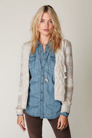 Cozy Braided Cardi