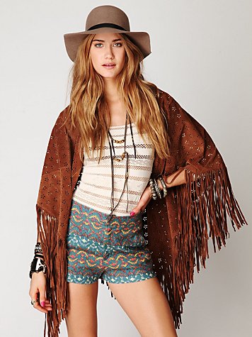 Age of Fringe Suede Scarf