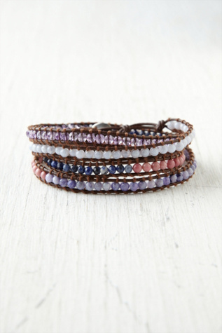 Pasel Semi Precious Wrap Bracelet