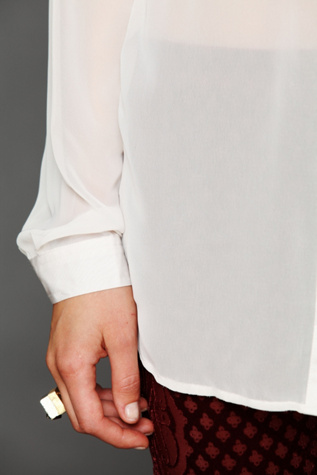 Sheer Buttondown Tunic