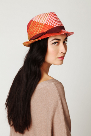 Stef Plaid and Straw Fedora