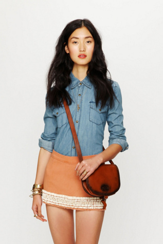 Candy Dot Denim Mini