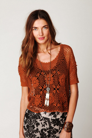 FP New Romantics Bloom Crochet Top