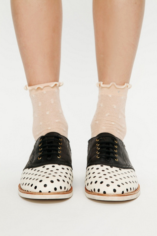 Cream / Black Polka Dots
