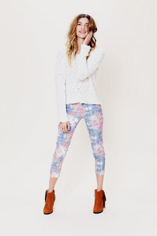 Floral Skinny Crop