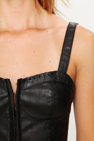 Vegan Leather Bustier