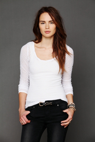 Intimately Free People Chunky Fishnet Top in Yoga-Clothes