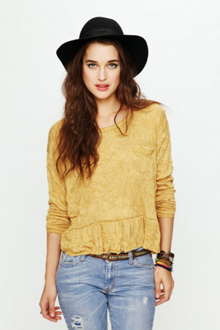 Babydoll Swing Long Sleeve Top