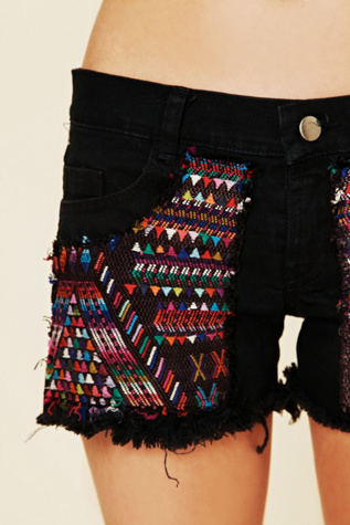 Guipil Rodeo Cutoff Shorts