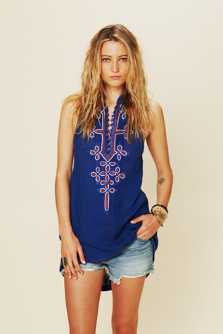 FP New Romantics Embroidered Tassel Tunic