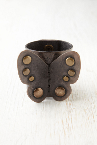 Leather Butterfly Cuff