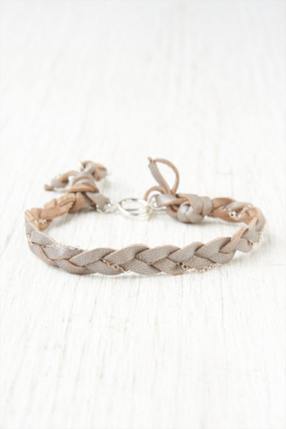 Free People Slate Braided Bracelet