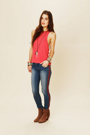 Embroidered Super Skinny