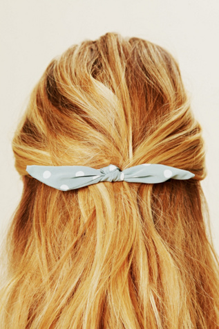 Printed Wire Bow Barette