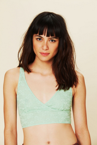 Intimately Mock Surplice Solid Bra