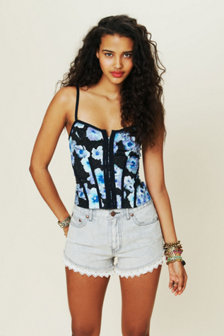 Tropical Floral Corset