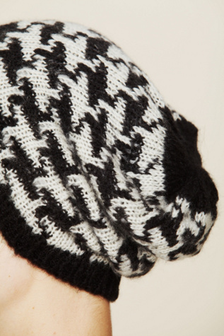 Printed Intarsia Beanie