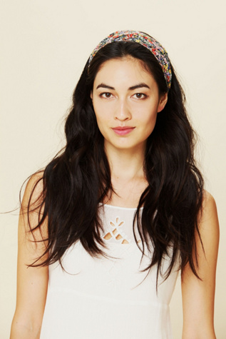 Printed Lace Wide Headband