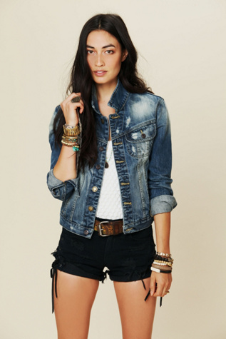 Mexican Stripe Denim Jacket