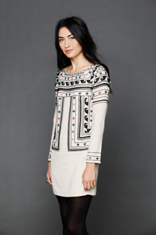 Mara Hoffman Beaded Wool Dress in party-dresses