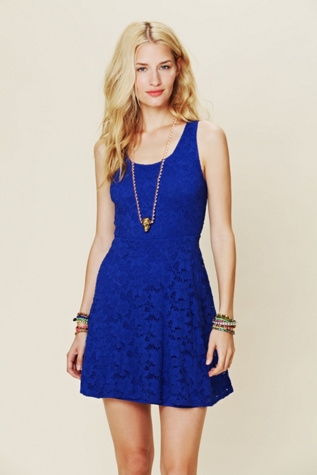 Kristal's Lace Fit and Flare Dress