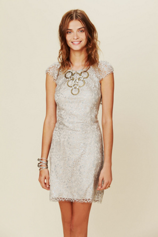Shimmer Lace Bodycon Dress