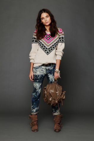 Intarsia Pullover