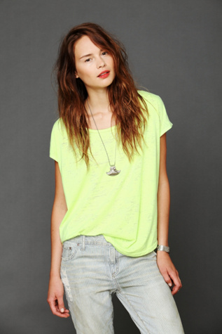 We The Free Neon Burnout Easy Tee