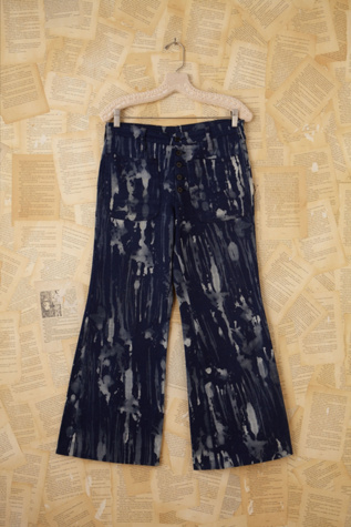 Vintage Acid Wash Wideleg Jeans  in vintage-denim